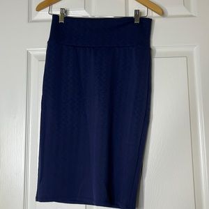 LulaRoe dark blue Cassie pencil skirt